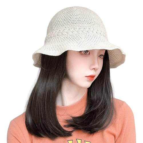 Xuancai Lässiger Fischerhut mit Haarteil, Pferdeschwanz, Haarverlängerungen für Cosplay, Streetwear, Sonnenhut, Foto-Requisiten Xuancai Lässiger Fischerhut mit Haarteil, Pferdeschwanz, Haarverlängerungen für Cosplay, Streetwear, Sonnenhut, Foto-Requisiten von Xuancai