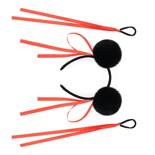 Xuancai Necha Buns Stirnband und Haarreif, Set mit Schleife, weiche Pompons, chinesische Anime-Filmfiguren, Kopfschmuck für Cosplay Xuancai Necha Buns Stirnband und Haarreif, Set mit Schleife, weiche Pompons, chinesische Anime-Filmfiguren, Kopfschmuck für Cosplay von Xuancai
