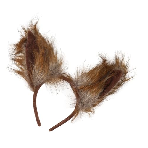 Xuanxi Fuchsschwanz mit Füchsenohren, Kopfbedeckung, Halloween-Kostüm, Zubehör, Plüsch, Wolfsschwanz, Wolfsohren, Stirnband für Damen Xuanxi Fuchsschwanz mit Füchsenohren, Kopfbedeckung, Halloween-Kostüm, Zubehör, Plüsch, Wolfsschwanz, Wolfsohren, Stirnband für Damen von Xuanxi
