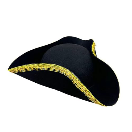 Xuanxi Piratenhut für Rollenspiele, festliche Piratenhut, Bühnenauftritte, luxuriöser Hut für Bühnenauftritte und Cosplay Xuanxi Piratenhut für Rollenspiele, festliche Piratenhut, Bühnenauftritte, luxuriöser Hut für Bühnenauftritte und Cosplay von Xuanxi