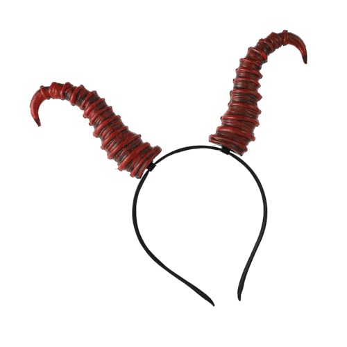 Xuanxi Verstellbarer Teufelskostüm, Kopfschmuck, auffälliges Cosplay-Haarband für Mottopartys, Familientreffen, geheimnisvolles Kostüm, Haar-Accessoire von Xuanxi