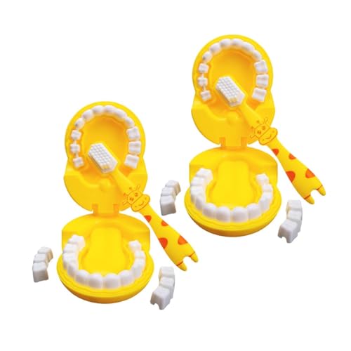 Xujuika 2 Stück Zähneputzen Spielzeug, Spielzeug Mit Zähnen, Zahnbürste Spielzeug, Abnehmbares Giraffen Vorschulerziehungsspielzeug, Rollenspiel Für Hygienische Gewohnheiten Für Kinder Xujuika 2 Stück Zähneputzen Spielzeug, Spielzeug Mit Zähnen, Zahnbürste Spielzeug, Abnehmbares Giraffen Vorschulerziehungsspielzeug, Rollenspiel Für Hygienische Gewohnheiten Für Kinder von Xujuika