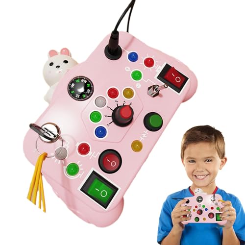 Xujuika LED-Beschäftigtes Spielzeug, Kleinkind-Sensorbrett,LED--Spielbrett für Kleinkinder - Vorschulspielzeug zur Schulung der Sinneswahrnehmung für Kinder im Alter von 1–7 Jahren von Xujuika
