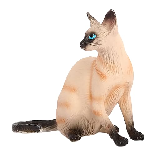 Xujuika Miniaturkatzen Figuren, Realistische Kätzchen-Dekofiguren, Niedliches Kitten Modell Deko, Wohnaccessoire, Sammelbare Tierfigur Für Vitrine Schreibtisch Nachttisch von Xujuika