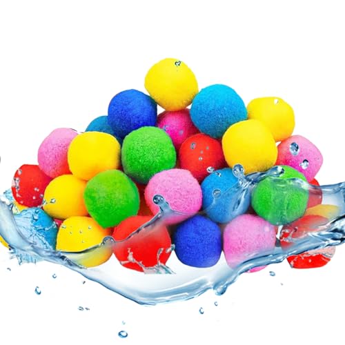Xujuika Wiederverwendbare Wasserballons für Wasserschlachten - Weicher Poolball mit Aufbewahrungstasche - Weiche Outdoor Spiele Sofort Nachfüllbar Für Familie Und Garten Mädchen Xujuika Wiederverwendbare Wasserballons für Wasserschlachten - Weicher Poolball mit Aufbewahrungstasche - Weiche Outdoor Spiele Sofort Nachfüllbar Für Familie Und Garten Mädchen von Xujuika