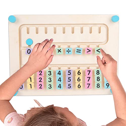Xujuika Zahlenlabyrinth, Zahlenlabyrinth Lern- und Zählspielzeug, Doppelseitiges pädagogisches Montessori-Feinmotorikspielzeug für Kinder, Jungen, Kinder ab 3 Jahren von Xujuika