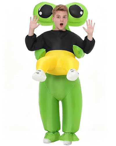 Xumplo Alien-Entführungskostüm für Kinder, aufblasbares Halloween-Kostüm, Kinder, aufblasbar, Spaß, Cosplay, 6–8 Jahre von Xumplo