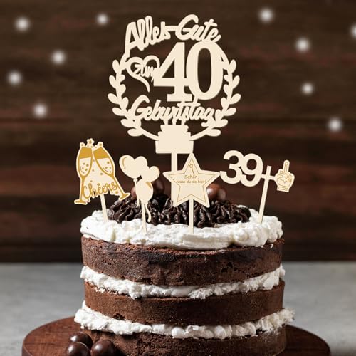 Torten Deko 40 Geburtstag Holz Alles Gute zum Geburtstag 40 Jahre Tortendeko Happy 40th Birthday Cake Topper Kuchendeko 40 Geburstagstorte Deko für Männer Frauen Papa Mama Torten Deko 40 Geburtstag Holz Alles Gute zum Geburtstag 40 Jahre Tortendeko Happy 40th Birthday Cake Topper Kuchendeko 40 Geburstagstorte Deko für Männer Frauen Papa Mama von Xunerloy