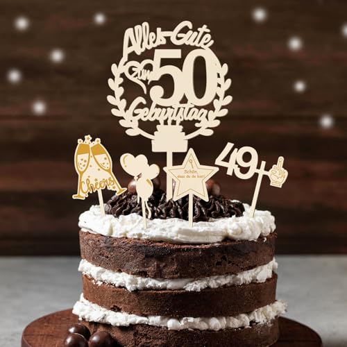 Torten Deko 50 Geburtstag Holz Alles Gute zum Geburtstag 50 Jahre Tortendeko Happy 50th Birthday Cake Topper Kuchendeko 50 Geburstagstorte Deko für Männer Frauen Papa Mama Torten Deko 50 Geburtstag Holz Alles Gute zum Geburtstag 50 Jahre Tortendeko Happy 50th Birthday Cake Topper Kuchendeko 50 Geburstagstorte Deko für Männer Frauen Papa Mama von Xunerloy