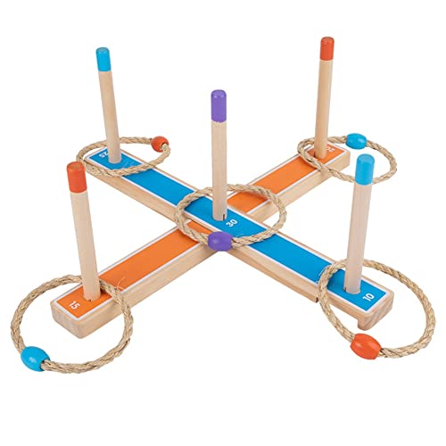 Xuodawer Ring Toss Toy Set Kinder Outdoor-Wurfringspiel 3-12 Jahre Kinder-Outdoor-Spiele Holzring-Wurfspielband Xuodawer Ring Toss Toy Set Kinder Outdoor-Wurfringspiel 3-12 Jahre Kinder-Outdoor-Spiele Holzring-Wurfspielband von Xuodawer