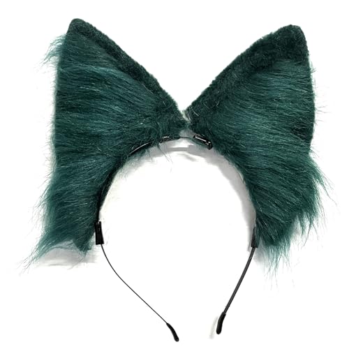 Xuyuehengqdd Wolf Cosplay-Zubehör, Tierohr-Kopfbedeckung, Tier-Cosplay-Haarreif, für Halloween, Cosplay (06) von Xuyuehengqdd