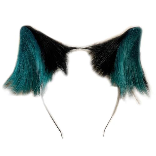 Xuyuehengqdd Wolf Cosplay-Zubehör, Tierohr-Kopfbedeckung, Tier-Cosplay-Haarreif, für Halloween, Cosplay (08) von Xuyuehengqdd