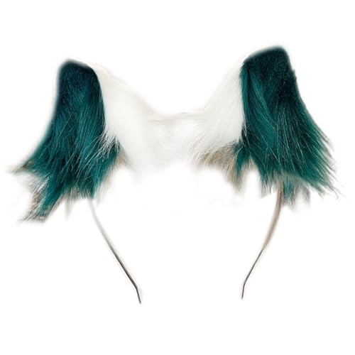 Xuyuehengqdd Wolf Cosplay-Zubehör, Tierohr-Kopfbedeckung, Tier-Cosplay-Haarreif, für Halloween, Cosplay (09) von Xuyuehengqdd