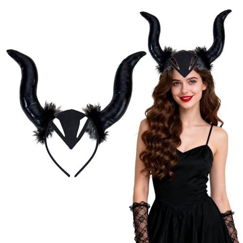 Xvbhaq Halloween-Stirnband mit Teufelshörnern, teufelshörner schwarz Cosplay,Teufelshörner Headband, Hexenkostüm, Karneval Party, Verkleidung Xvbhaq Halloween-Stirnband mit Teufelshörnern, teufelshörner schwarz Cosplay,Teufelshörner Headband, Hexenkostüm, Karneval Party, Verkleidung von Xvbhaq