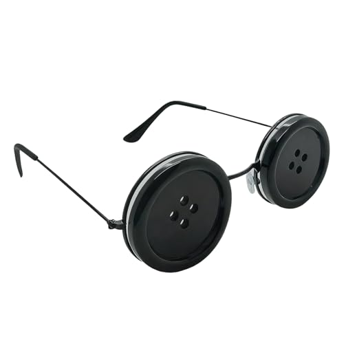 Xvbhaq Knopfaugen Brille, Coraline Cosplay Kostüm Zubehör Andere Mutter Brille Neuheit für Halloween Karneval Xvbhaq Knopfaugen Brille, Coraline Cosplay Kostüm Zubehör Andere Mutter Brille Neuheit für Halloween Karneval von Xvbhaq