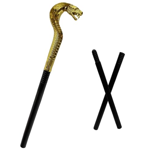 Xvbhaq Schlangenzepter Ägyptischer Pharao-Stab König Zepter Verkleidung Kostüm Zubehör für Halloween Cosplay Karneval Mottoparty Xvbhaq Schlangenzepter Ägyptischer Pharao-Stab König Zepter Verkleidung Kostüm Zubehör für Halloween Cosplay Karneval Mottoparty von Xvbhaq