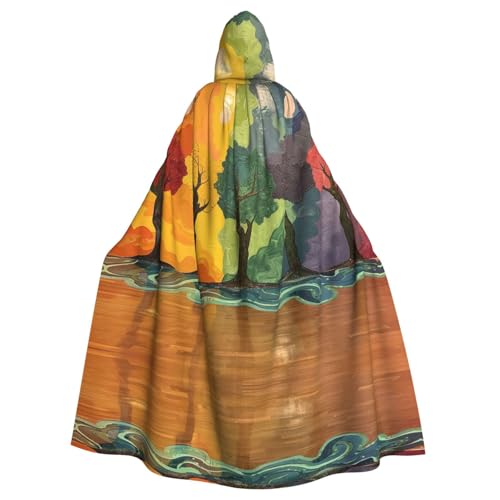 Xvfloreg Abstrakte Bäume für Damen und Herren mit Kapuze, Halloween, Weihnachten, Umhang Xvfloreg Abstrakte Bäume für Damen und Herren mit Kapuze, Halloween, Weihnachten, Umhang von Xvfloreg