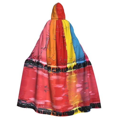 Xvfloreg Bunte Farbe für Damen und Herren mit Kapuze, Halloween, Weihnachten, Umhang von Xvfloreg