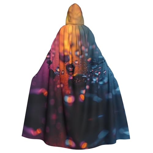Xvfloreg Bunte Wassertropfen, für Damen und Herren, mit Kapuze, Halloween, Weihnachten, Umhang Xvfloreg Bunte Wassertropfen, für Damen und Herren, mit Kapuze, Halloween, Weihnachten, Umhang von Xvfloreg