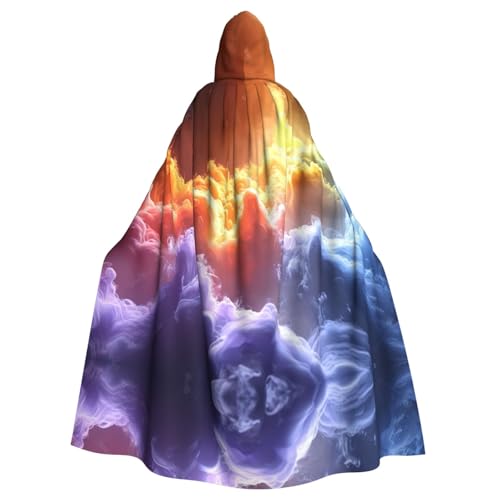 Xvfloreg Bunter Himmel, für Damen und Herren, mit Kapuze, Halloween, Weihnachten, Umhang Xvfloreg Bunter Himmel, für Damen und Herren, mit Kapuze, Halloween, Weihnachten, Umhang von Xvfloreg