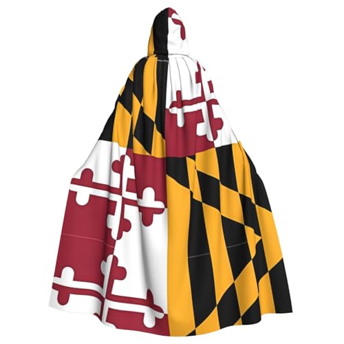 Xvfloreg Flagge von Maryland für Damen und Herren, mit Kapuze, Halloween, Weihnachten, Umhang Xvfloreg Flagge von Maryland für Damen und Herren, mit Kapuze, Halloween, Weihnachten, Umhang von XVFLOREG