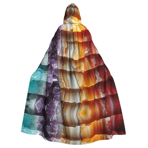 Xvfloreg Gemstones On The Mountain Herren und Damen Kapuzenumhang Halloween Weihnachten Umhang Party Umhang von XVFLOREG