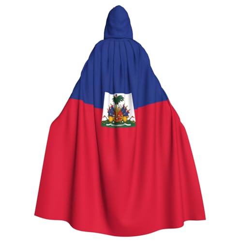 Xvfloreg Haitianische Flagge, für Damen und Herren, mit Kapuze, Halloween, Weihnachten, Umhang Xvfloreg Haitianische Flagge, für Damen und Herren, mit Kapuze, Halloween, Weihnachten, Umhang von Xvfloreg