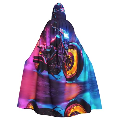 Xvfloreg Magischer Motorradumhang für Herren und Damen, mit Kapuze, Halloween, Weihnachten, Partyumhang Xvfloreg Magischer Motorradumhang für Herren und Damen, mit Kapuze, Halloween, Weihnachten, Partyumhang von Xvfloreg