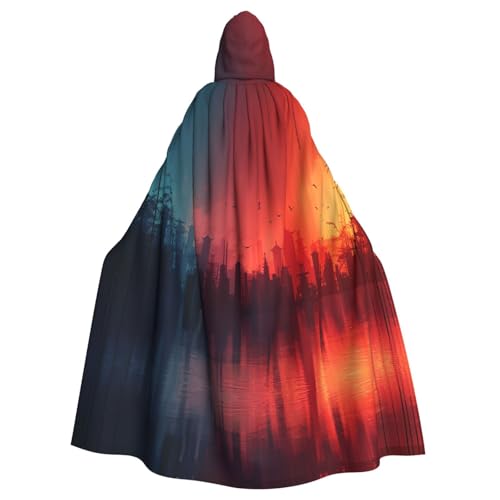 Xvfloreg Magischer Sonnenuntergang für Damen und Herren mit Kapuze, Halloween, Weihnachten, Umhang Xvfloreg Magischer Sonnenuntergang für Damen und Herren mit Kapuze, Halloween, Weihnachten, Umhang von Xvfloreg