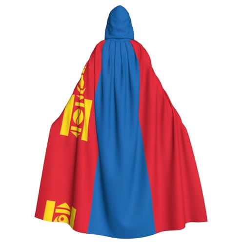 Xvfloreg Mongolische Flagge, für Damen und Herren, mit Kapuze, Halloween, Weihnachten, Umhang Xvfloreg Mongolische Flagge, für Damen und Herren, mit Kapuze, Halloween, Weihnachten, Umhang von Xvfloreg