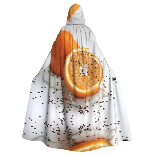 Xvfloreg Orange Herren und Damen Kapuzenumhang Halloween Weihnachten Umhang Party Umhang von XVFLOREG