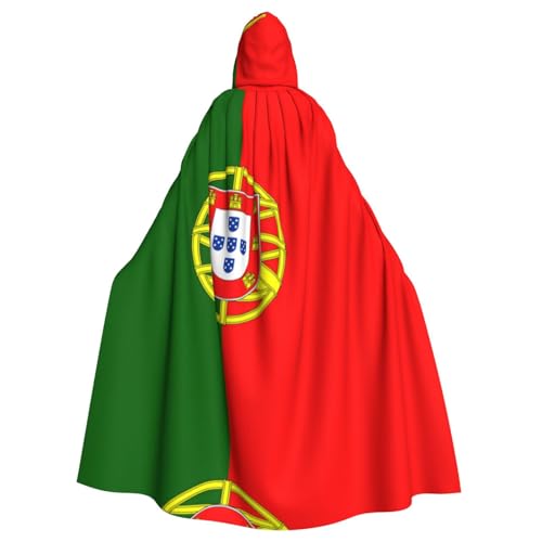Xvfloreg Portugiesische Flagge, für Damen und Herren, mit Kapuze, Halloween, Weihnachten, Umhang Xvfloreg Portugiesische Flagge, für Damen und Herren, mit Kapuze, Halloween, Weihnachten, Umhang von Xvfloreg