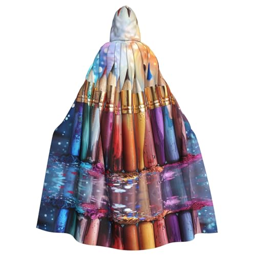 Xvfloreg Regenbogen-Bleistifte, für Damen und Herren, mit Kapuze, Halloween, Weihnachten, Umhang Xvfloreg Regenbogen-Bleistifte, für Damen und Herren, mit Kapuze, Halloween, Weihnachten, Umhang von XVFLOREG