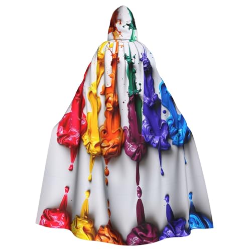 Xvfloreg Sechsfarbiges Ölgemälde für Herren und Damen, mit Kapuze, Halloween, Weihnachten, Umhang Xvfloreg Sechsfarbiges Ölgemälde für Herren und Damen, mit Kapuze, Halloween, Weihnachten, Umhang von Xvfloreg
