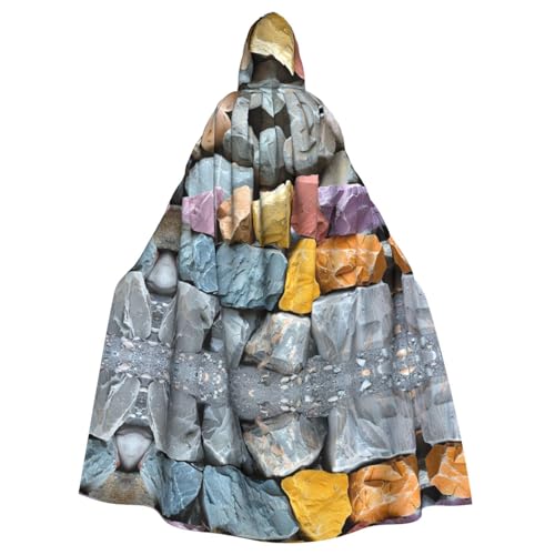 Xvfloreg Stones On The Mountain Herren und Damen Kapuzenumhang Halloween Weihnachten Umhang Party Umhang von Xvfloreg