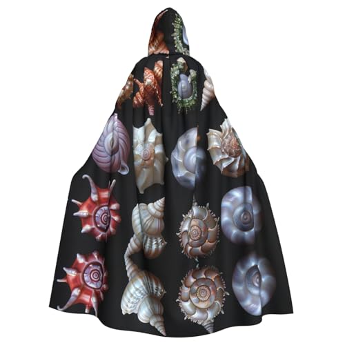 Xvfloreg Verschiedene Muscheln für Damen und Herren mit Kapuze, Halloween, Weihnachten, Umhang Xvfloreg Verschiedene Muscheln für Damen und Herren mit Kapuze, Halloween, Weihnachten, Umhang von Xvfloreg