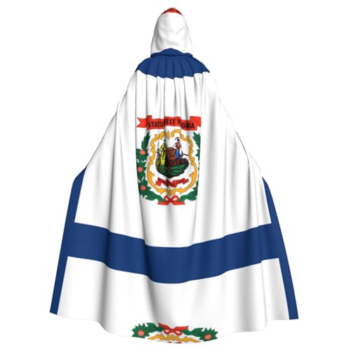Xvfloreg West-Virginia-Flagge, für Damen und Herren, mit Kapuze, Halloween, Weihnachten, Umhang Xvfloreg West-Virginia-Flagge, für Damen und Herren, mit Kapuze, Halloween, Weihnachten, Umhang von Xvfloreg