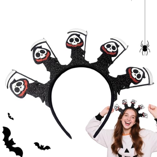 Xvilmaun Halloween-Haarreif | -Grusel-Stirnbänder - Funkelndes Pailletten-Haarband für Bühnenauftritte, Cosplay, Hochzeit Xvilmaun Halloween-Haarreif | -Grusel-Stirnbänder - Funkelndes Pailletten-Haarband für Bühnenauftritte, Cosplay, Hochzeit von Xvilmaun