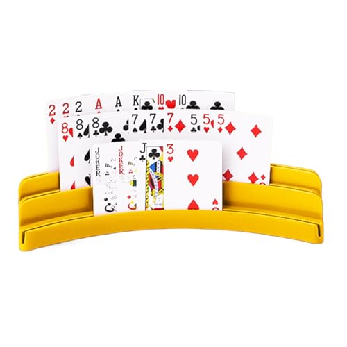 Xvilmaun Kartenhalter zum Spielen von Karten, Kinderkartenregal - Dreischichtige Pokerkartenhalter - AIDS Spielen, Brettspielvorräte, Aufbewahrungsfall, Deck Sammlerstücke für Frauen Männer von Xvilmaun