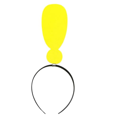 Xvilmaun Kostüm Kopfbedeckung, Ausrufezeichen Stirnband | Lustige Ausrufe Marke Arrowhead Haarband | Elastische Neuheit Haarzubehör, Spielkopfstück für Fotokabinen -Requisiten Partyzubehör Xvilmaun Kostüm Kopfbedeckung, Ausrufezeichen Stirnband | Lustige Ausrufe Marke Arrowhead Haarband | Elastische Neuheit Haarzubehör, Spielkopfstück für Fotokabinen -Requisiten Partyzubehör von Xvilmaun