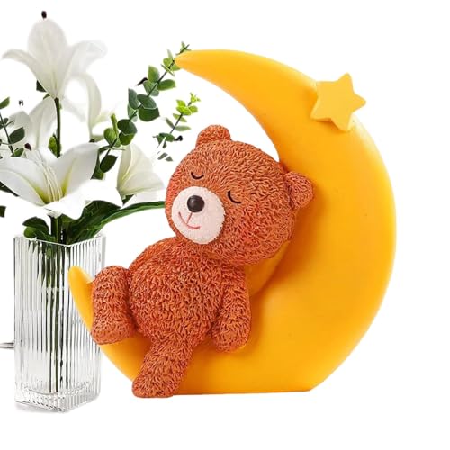 Xvilmaun - und Mondkuchentopper, Bär schlafen auf Mondkuchen Topper | Harzfigur Wohnkultur,Süße Skulpturkuchendekoration, Schreibtischdekormondbär Ornament für Tisch Xvilmaun - und Mondkuchentopper, Bär schlafen auf Mondkuchen Topper | Harzfigur Wohnkultur,Süße Skulpturkuchendekoration, Schreibtischdekormondbär Ornament für Tisch von Xvilmaun