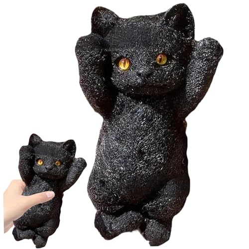 Xweptuy Cat Fidget Toy 8 x 4 Zoll niedliche Katzen -sensorische Spielzeuge realistischer 3D Stress Relief Toy Soft Kawaii Kitties Zappel Squeeze Kreative Geschenke für Kinder und Erwachsene, Style 3 von Xweptuy
