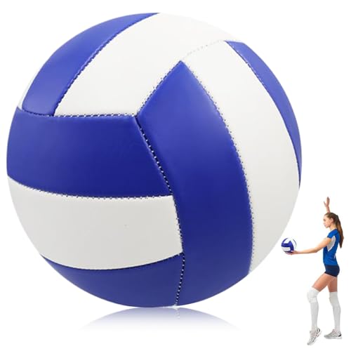 Weiche Volleyball für Spiele/Training 8 Zoll Größe 5 PVC Volleyball mit Gummifutter mit und weißem blau -weißem Ball für die Weiche Volleyball für Spiele/Training 8 Zoll Größe 5 PVC Volleyball mit Gummifutter mit und weißem blau -weißem Ball für die von Xweptuy