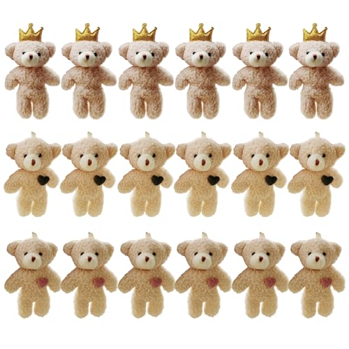 Xweptuy 18 PCs Mini gefüllt Plüschbären, 4, 7 Zoll Mini Bärenspielzeug winzig Xweptuy 18 PCs Mini gefüllt Plüschbären, 4, 7 Zoll Mini Bärenspielzeug winzig von Xweptuy