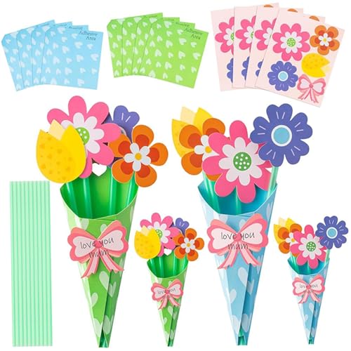 Xweptuy 24 Set Paper Flowers für Handwerksspaß DIY Papierblume Bouquet Kit Muttertag Handwerk Blumen dankbar Geschenk für Frauen Mama Xweptuy 24 Set Paper Flowers für Handwerksspaß DIY Papierblume Bouquet Kit Muttertag Handwerk Blumen dankbar Geschenk für Frauen Mama von Xweptuy