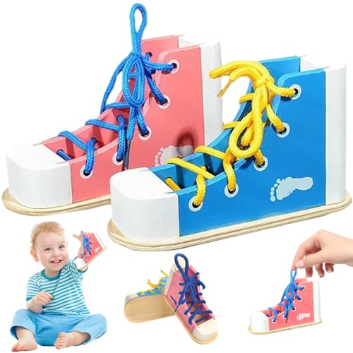 Xweptuy 2pcs Schuhbindungen Praxis für Kinder, Holzschnüre-Sneaker-Schuhbindungs-Praxis Lernen, Schuhe zu binden. Xweptuy 2pcs Schuhbindungen Praxis für Kinder, Holzschnüre-Sneaker-Schuhbindungs-Praxis Lernen, Schuhe zu binden. von Xweptuy