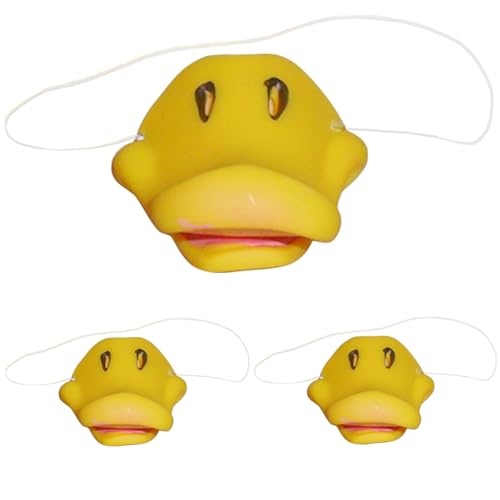 Xweptuy 3pcs Duck Bill, Cartoon Funny Duck Maske, Soft Vinyl Duckbill Maske mit Saiten, realistischem Entenkostümzubehör für Cosplay -Partyzubehör Xweptuy 3pcs Duck Bill, Cartoon Funny Duck Maske, Soft Vinyl Duckbill Maske mit Saiten, realistischem Entenkostümzubehör für Cosplay -Partyzubehör von Xweptuy