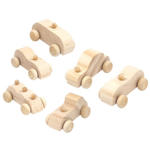 Xweptuy 6pcs hölzerne Spielzeugautos zum Malen, DIY BOD-Farben Holzautos, pädagogische umweltfreundliche Kinderspielzeug für Geburtstage, Partys und andere Festivals Geschenke Xweptuy 6pcs hölzerne Spielzeugautos zum Malen, DIY BOD-Farben Holzautos, pädagogische umweltfreundliche Kinderspielzeug für Geburtstage, Partys und andere Festivals Geschenke von Xweptuy
