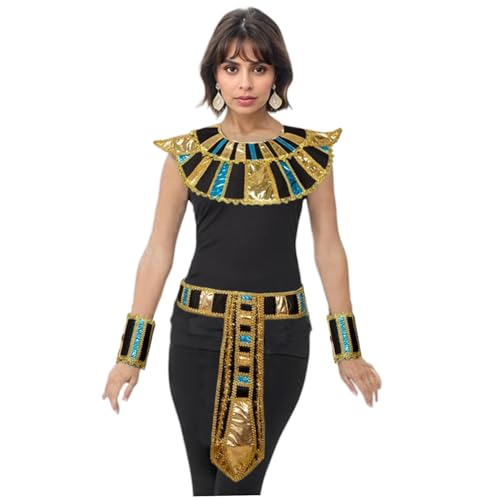 Xweptuy Ägyptische Kostümzubehör Verschiedene Farben Elegantes weiches Stoff frei Größe Ägyptisches Kostüm Frauen Mädchen für Cosplay Halloween Party von Xweptuy