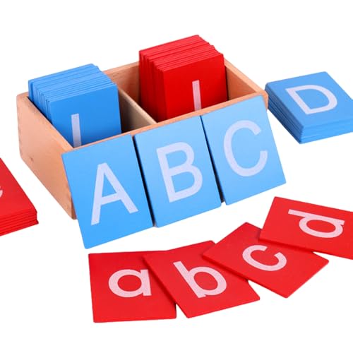 Xweptuy Alphabet -Flash -Karten, niedrigere und Kapitalkoffer Sandpapierbuchstaben, frühe Bildungsmontessori -Buchstaben, Holz -ABC -Flash -Karten mit Kisten für Kinder Xweptuy Alphabet -Flash -Karten, niedrigere und Kapitalkoffer Sandpapierbuchstaben, frühe Bildungsmontessori -Buchstaben, Holz -ABC -Flash -Karten mit Kisten für Kinder von Xweptuy